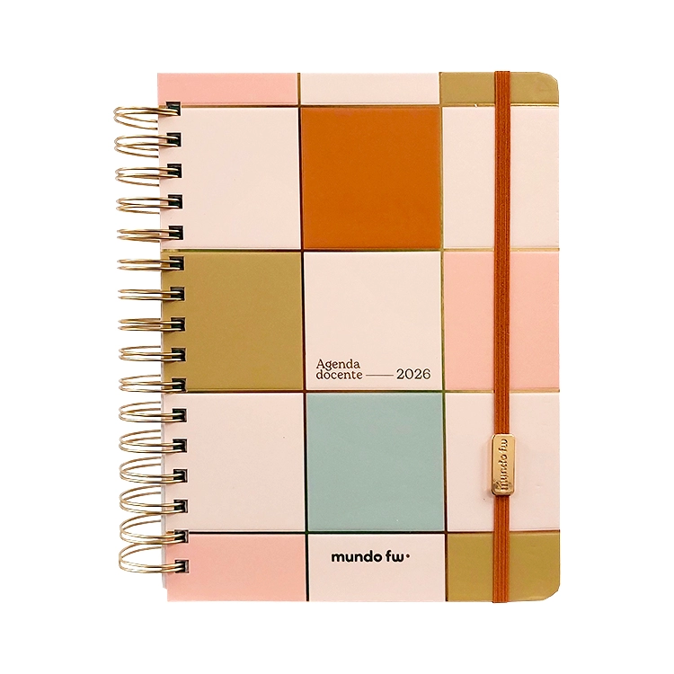 Agenda FW 2026 Docente Block con Espiral Semanal 15x21 Art.201996